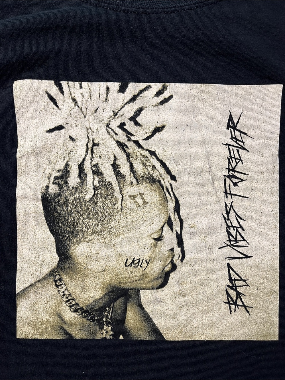 XXXTentacion Bad Vibes Forever Long Sleeve T-shirt Men Sz M Black Graphic